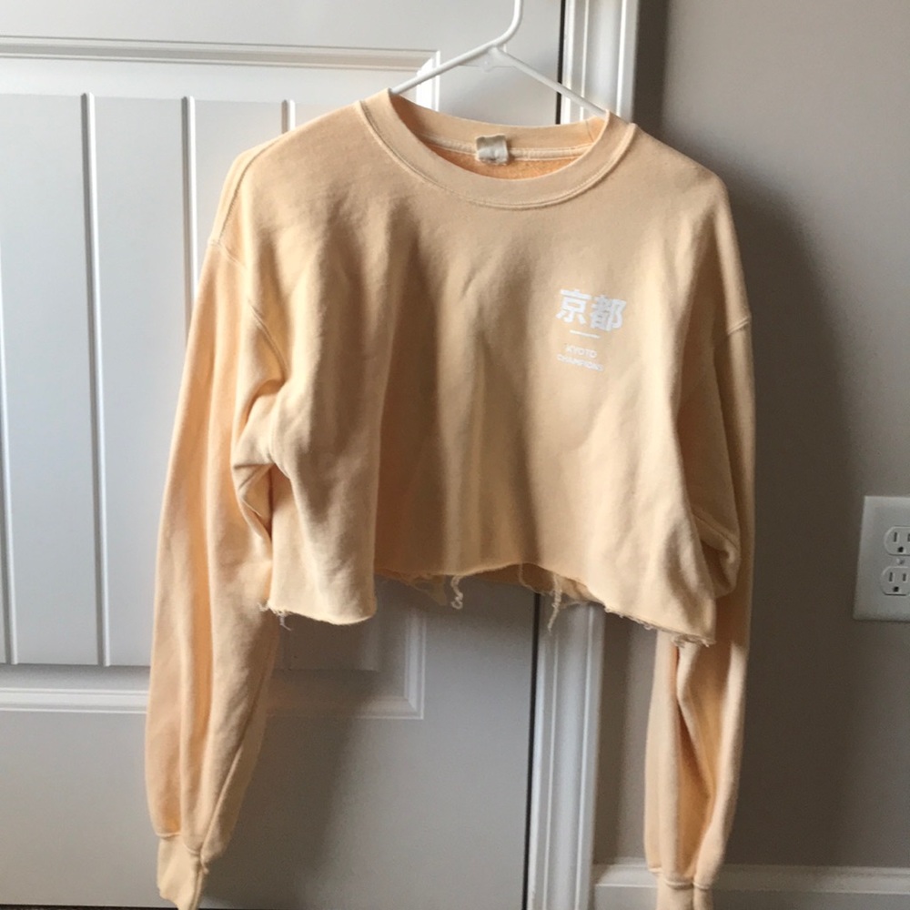 Cropped Yellow Crewneck